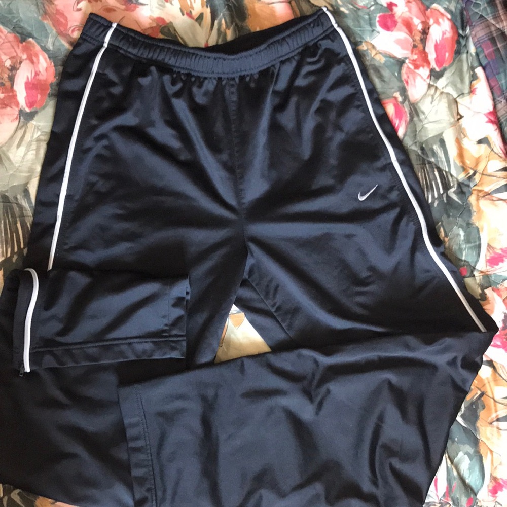 Vintage straight leg nike swoosh track pants